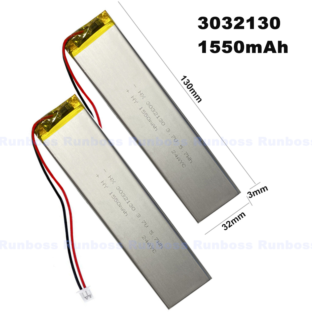 Gaming Keyboard Tester - 3032130 3.7V 1550mAh 1.25mm Connector Battery