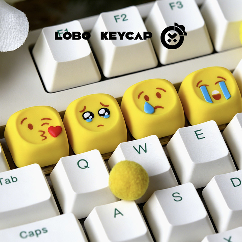 Hot Emoji Keycaps Kawaii Perso - Gaming Keyboard Emoji 评论和价格