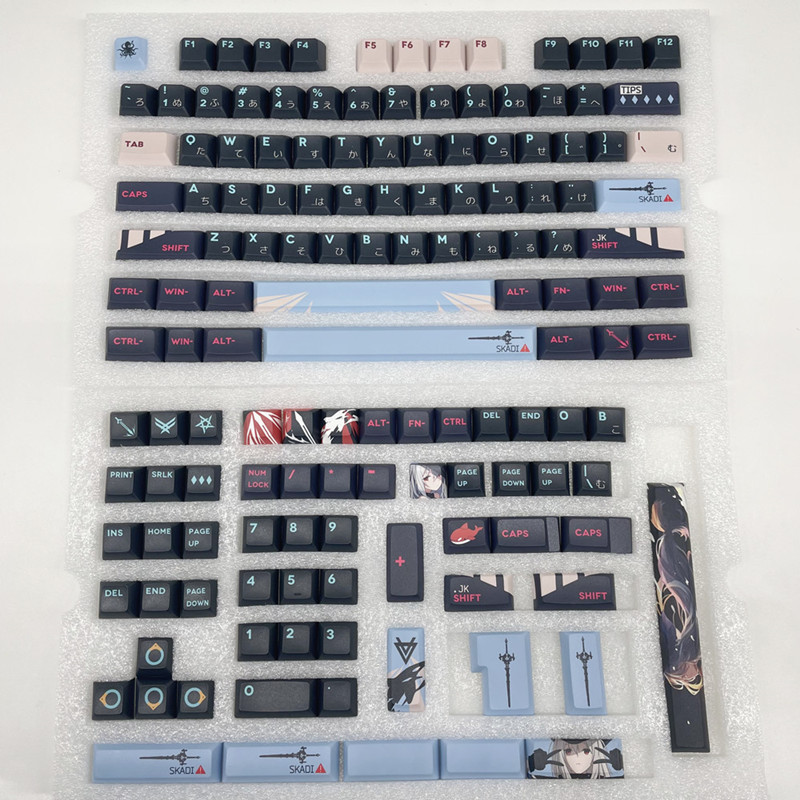 142 Keys/set PBT Keycap Tomorr - Keyboard Gaming Black 评论和价格