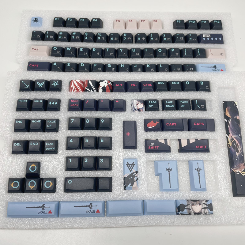 142 Keys/set PBT Keycap Tomorr - Keyboard Gaming Black 评论和价格