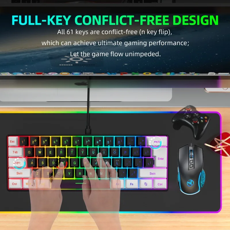 Keyboard and Mouse 60% Compute - Gaming Keyboard Ergonomics 评论和价格