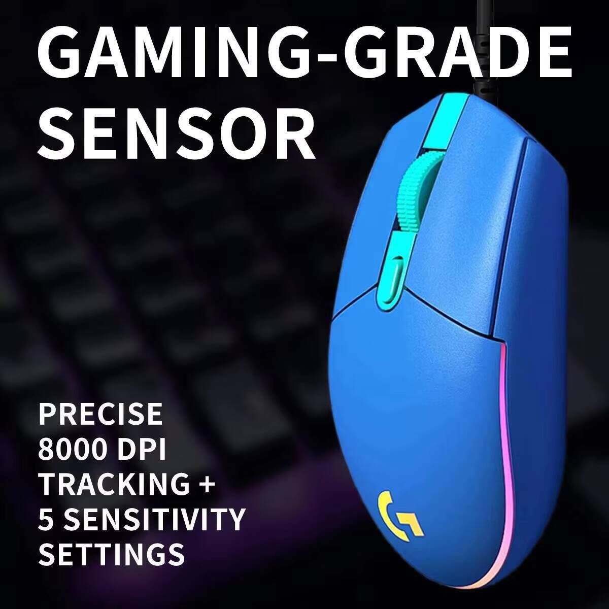 Logitech G203 Wired RGB Gaming - Logitech Mouse G203 评论和价格
