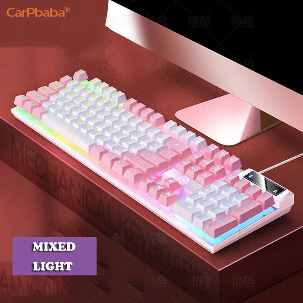 Carpbaba K500 104 Key USB Wire - Gaming Keyboard Budget 评论和价格