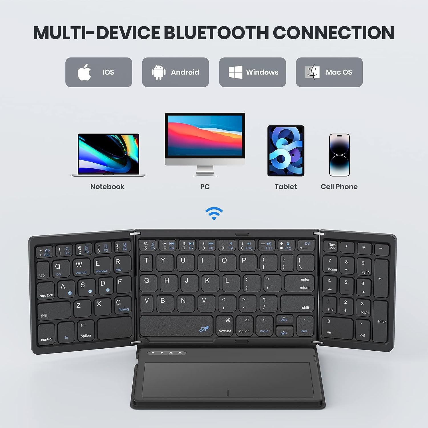 Mini Portable Folding Keyboard - Gaming Keyboard Budget 评论和价格