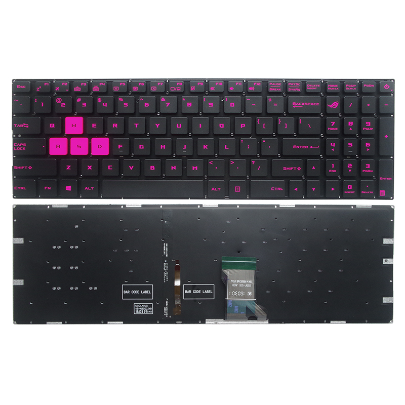 GZEELE English US Backlit Lapt - Gaming Keyboard Asus 评论和价格