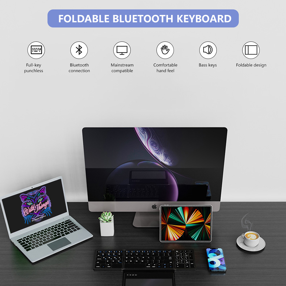 BOW Foladable Bluetooth Keyboa - Gaming Keyboard Budget 评论和价格