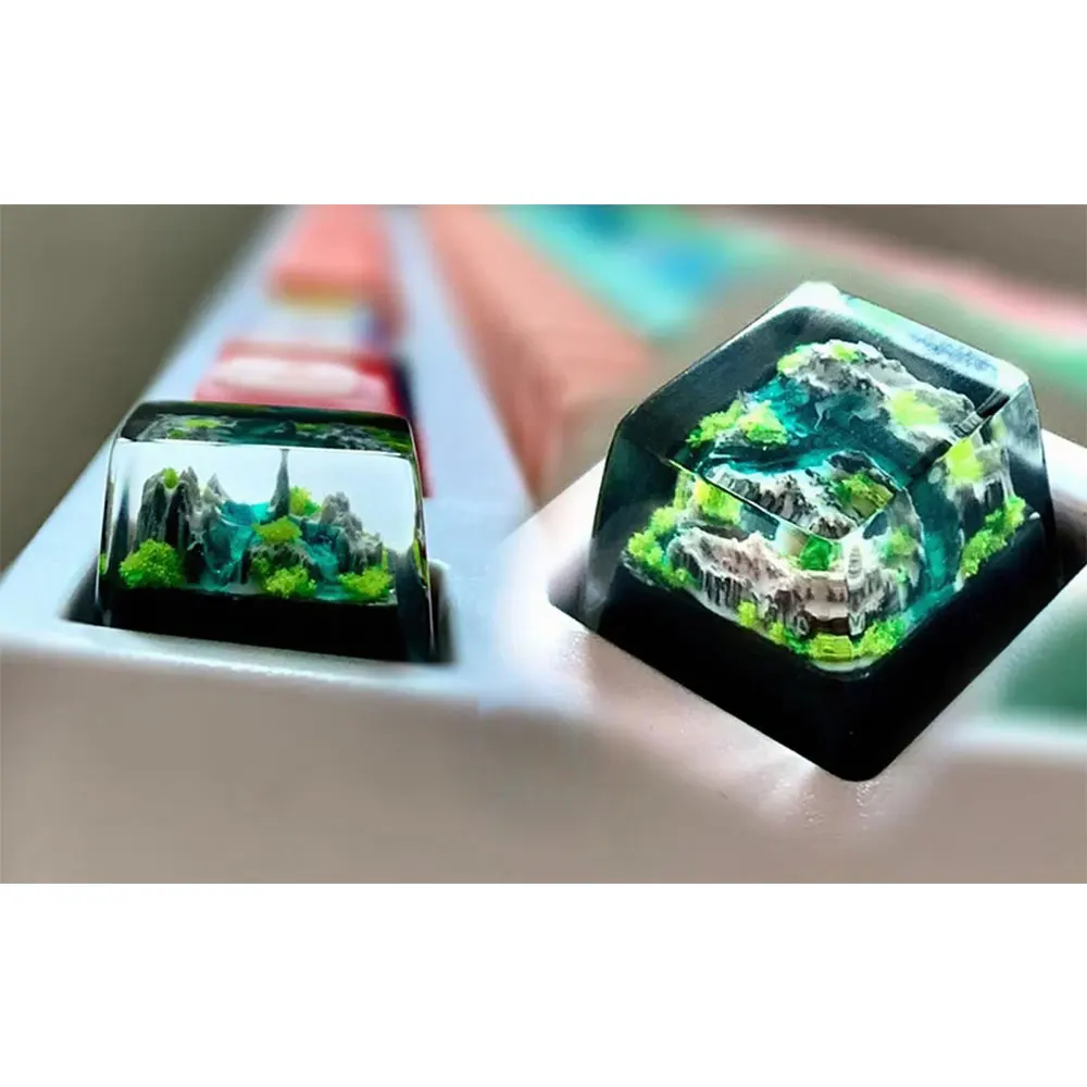 Mountain And Sea Artisan Resin - Gaming Keyboard No Rgb 评论和价格