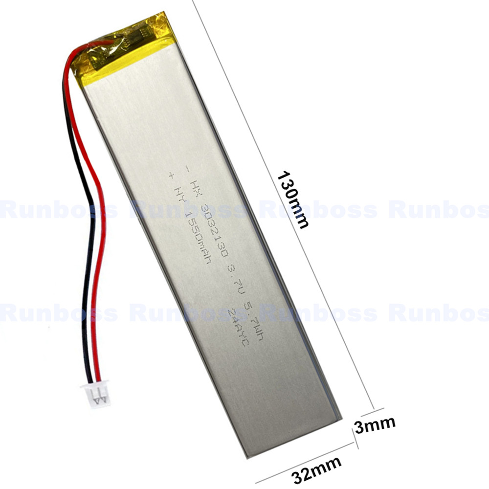 3032130 3.7V 1550mAh 1.25mm Co - Gaming Keyboard Tester 评论和价格