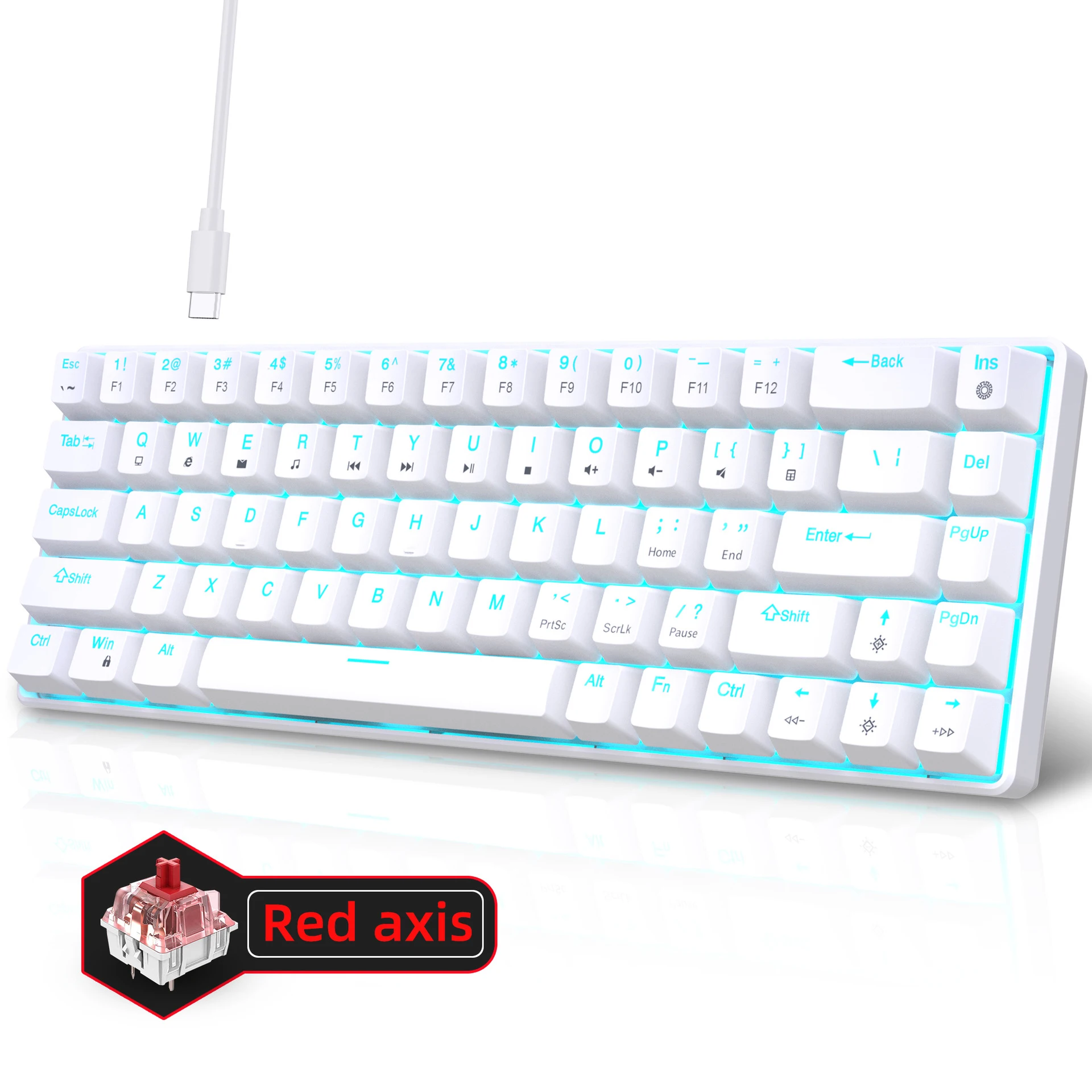 Mechanical Keyboard Gaming 60% - Gaming Keyboard Budget 评论和价格