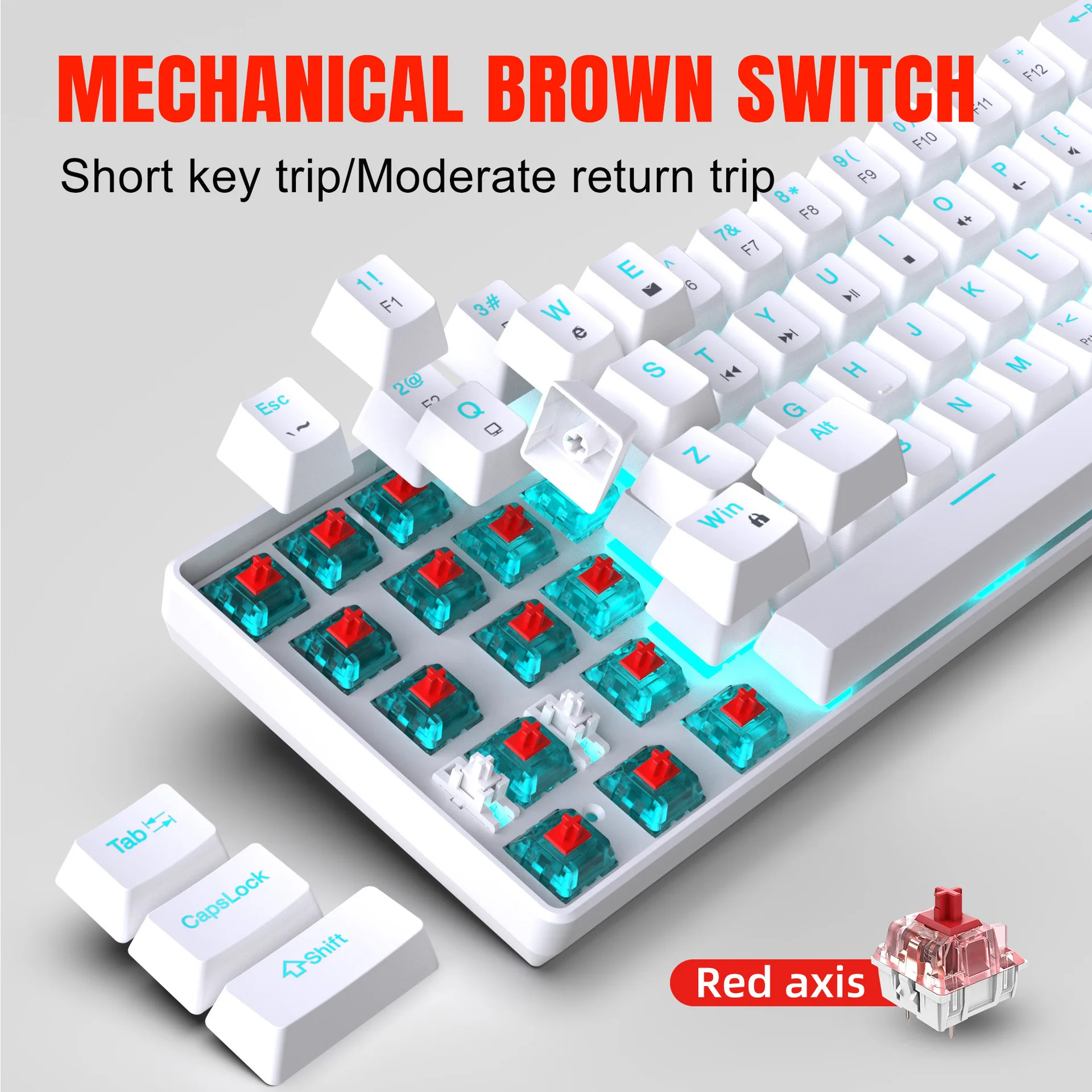 Mechanical Keyboard Gaming 60% - Gaming Keyboard Budget 评论和价格